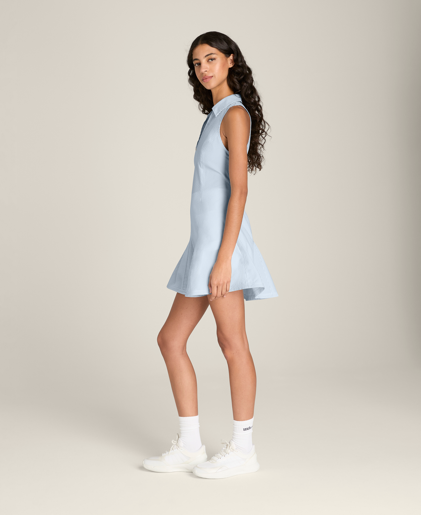 Collared Tech Seersucker Dress