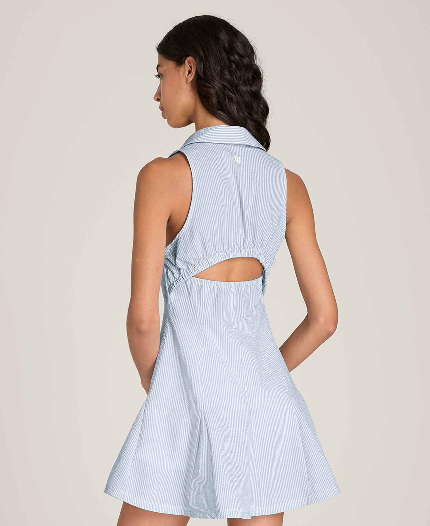Collared Tech Seersucker Dress