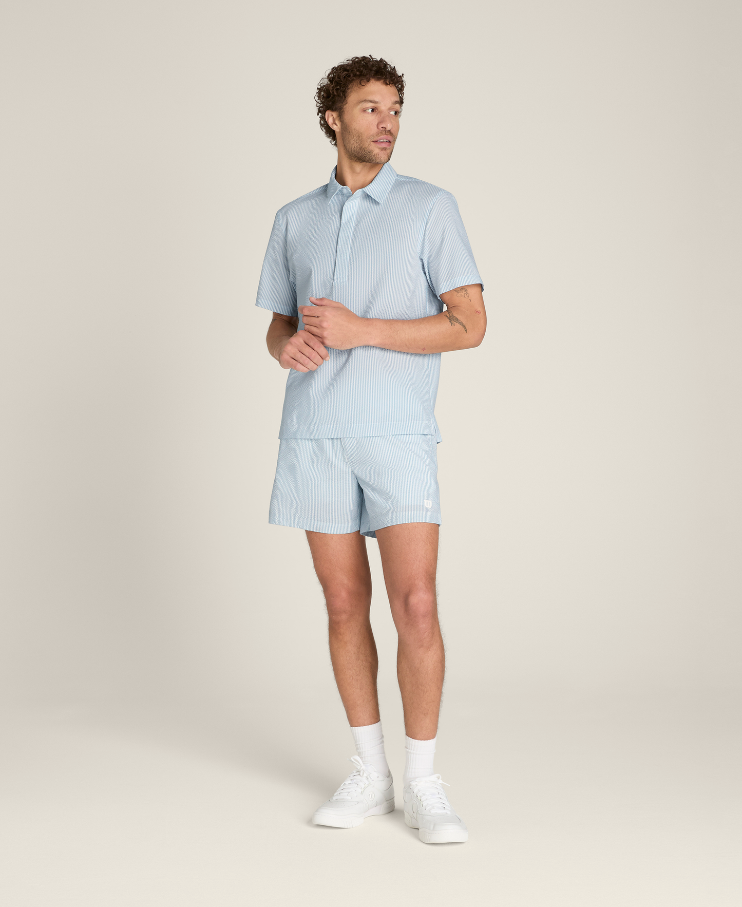 Woven Popover Tech Seersucker