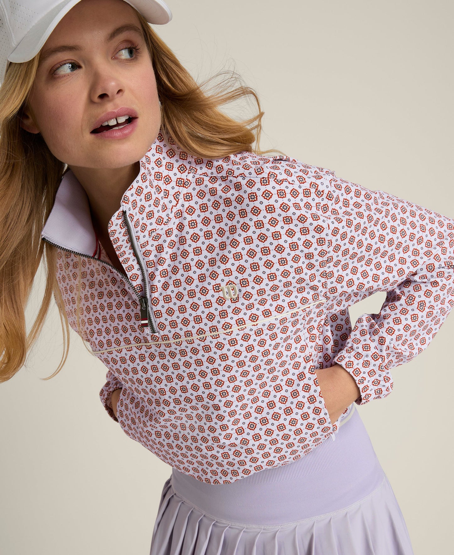 Davenport Woven Pop Over Lavender
